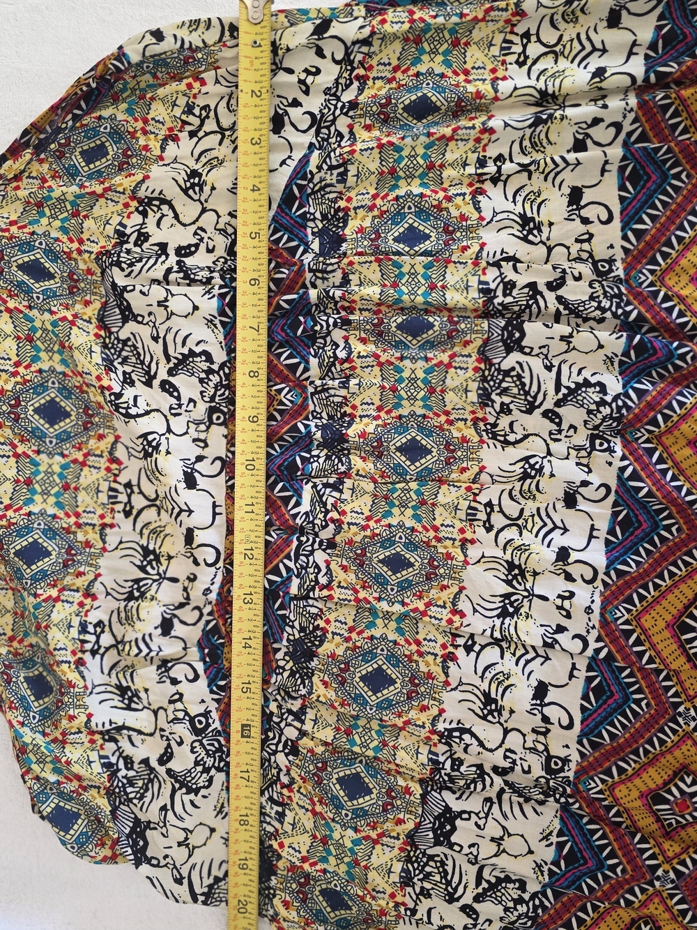 Zanzea Printed Boho Maxi Dress in Teal, Mustard, Navy, Cream - Picture 4 of 5